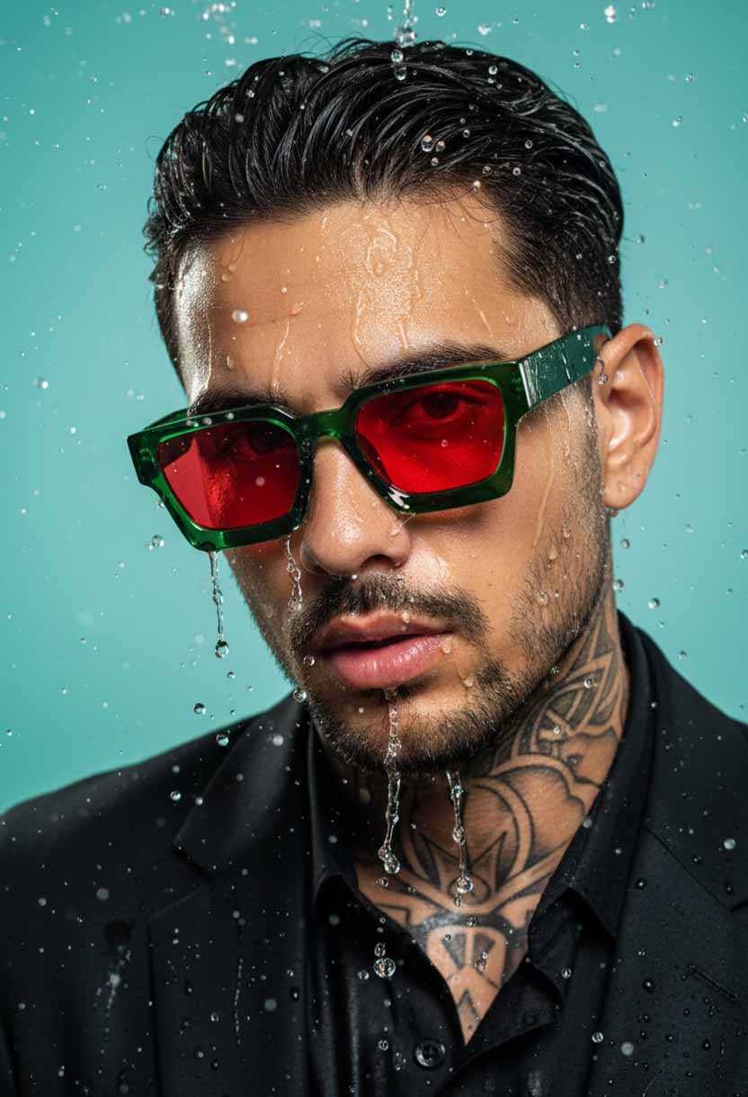 PRIME V2 Cyclops sunglasses worn, side view showing the temple #color_cyclops