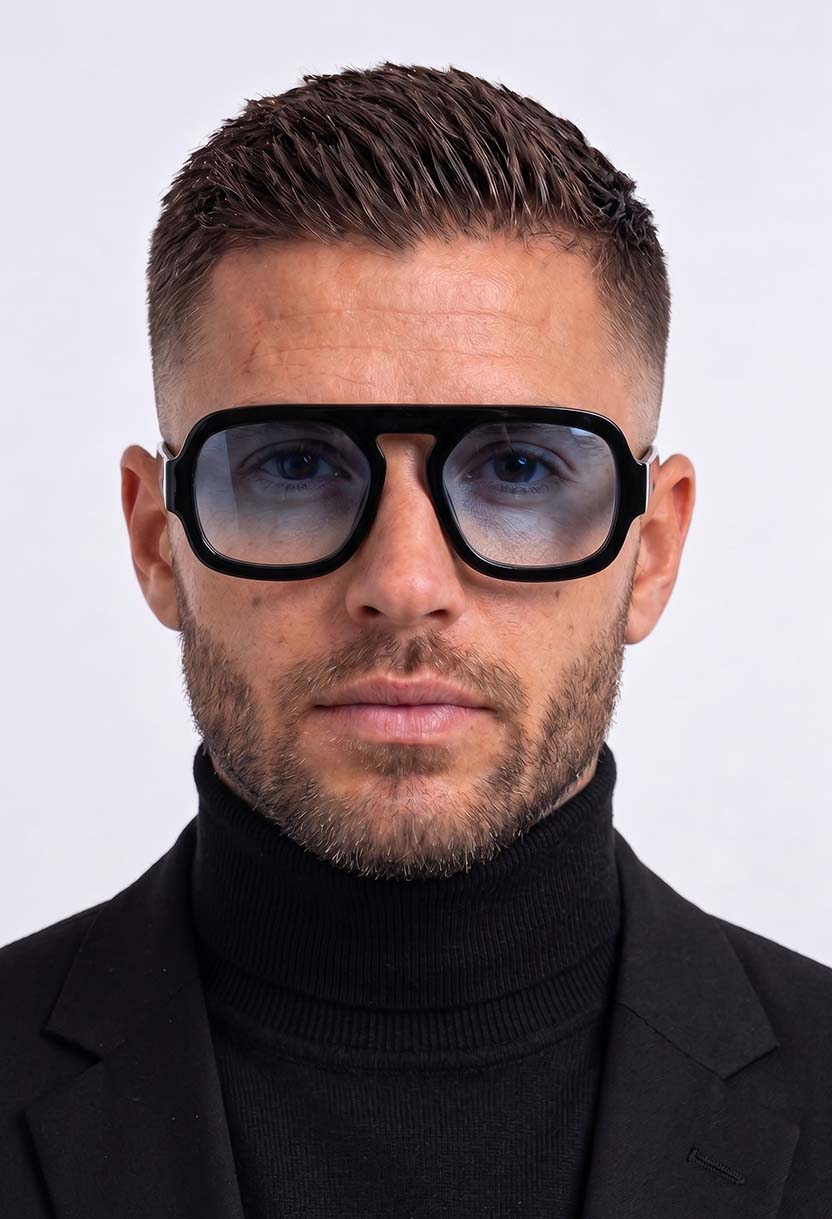 BOHEMIA Black/Blue sunglasses #color_black-blue