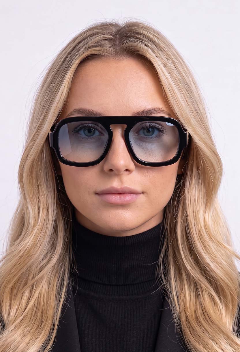 BOHEMIA Black/Blue sunglasses #color_black-blue