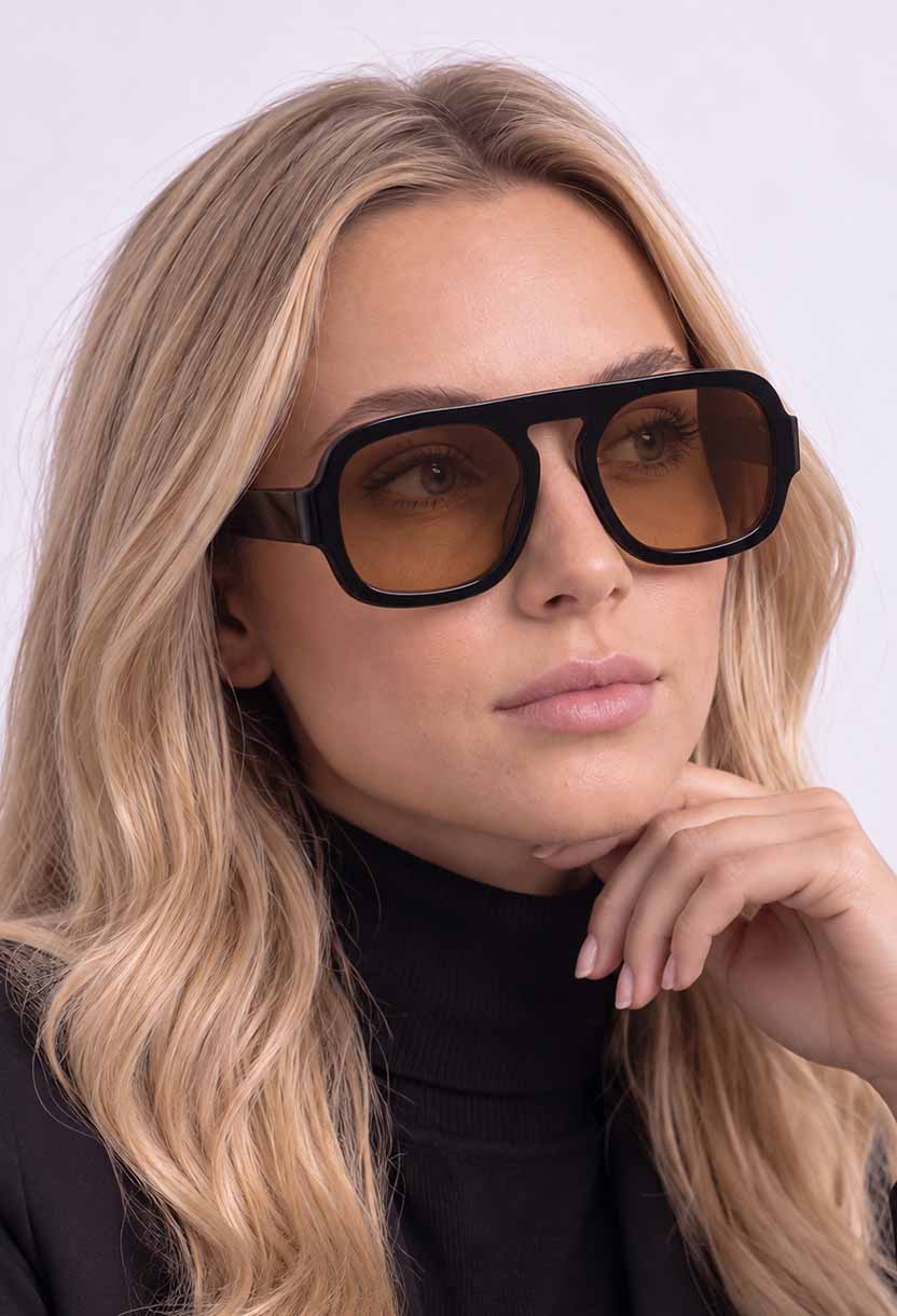 BOHEMIA Black/Brown sunglasses #color_black-brown