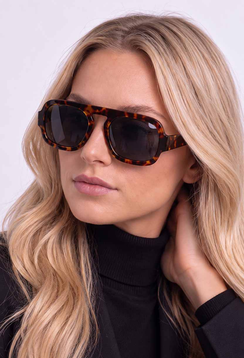 BOHEMIA Black/Leopard sunglasses #color_black-leopard