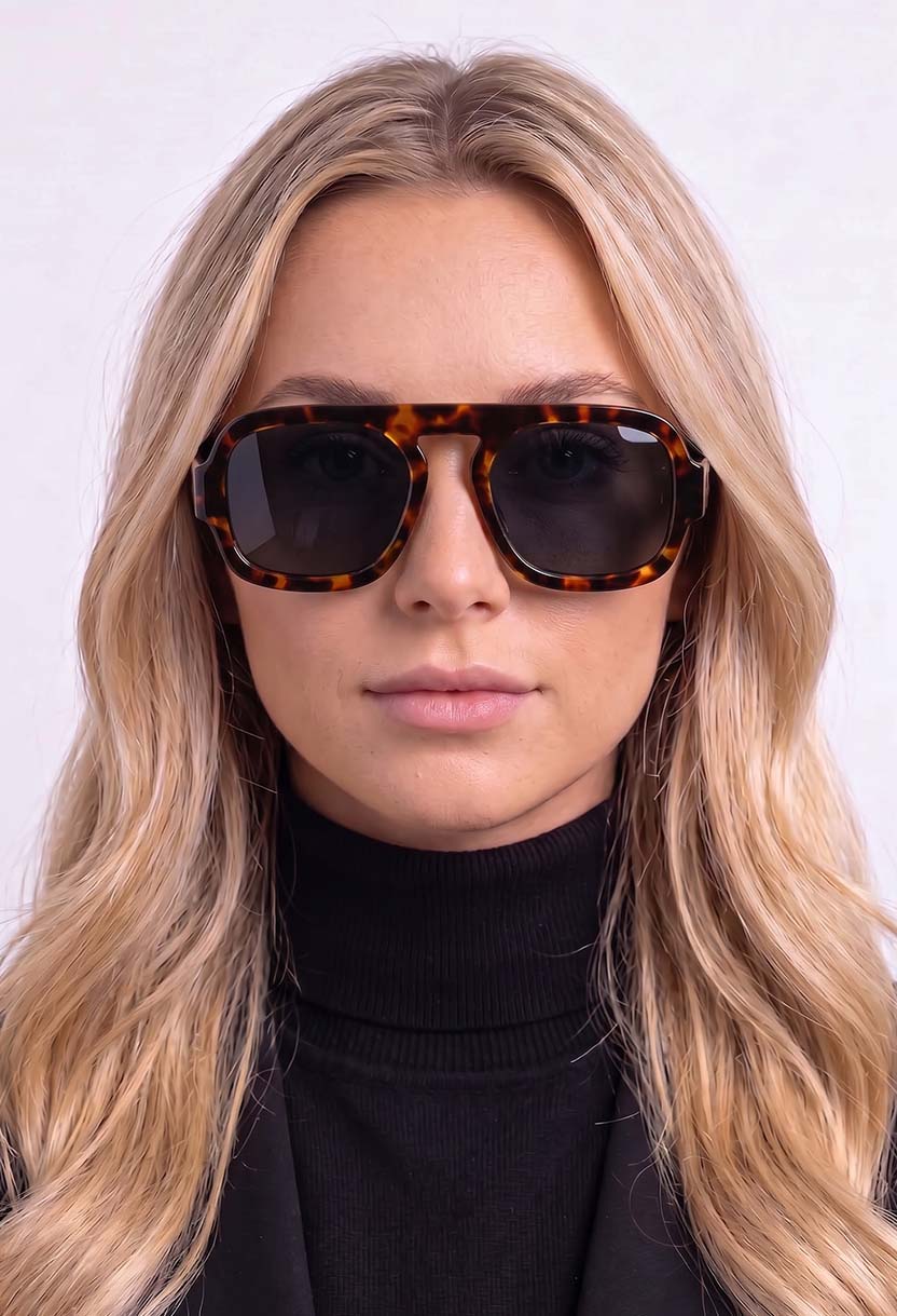 BOHEMIA Black/Leopard sunglasses #color_black-leopard
