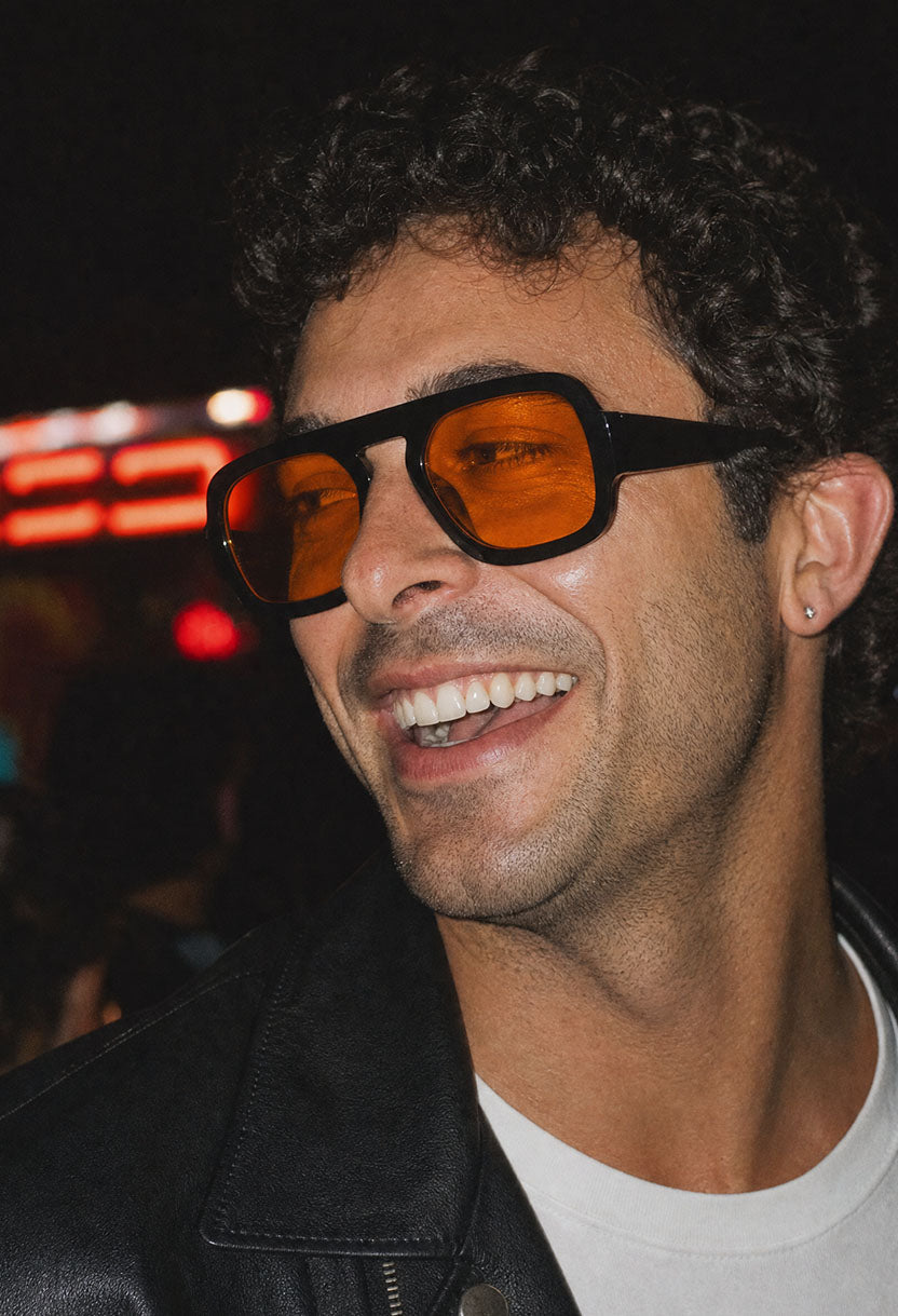 BOHEMIA Black/Orange sunglasses #color_black-orange