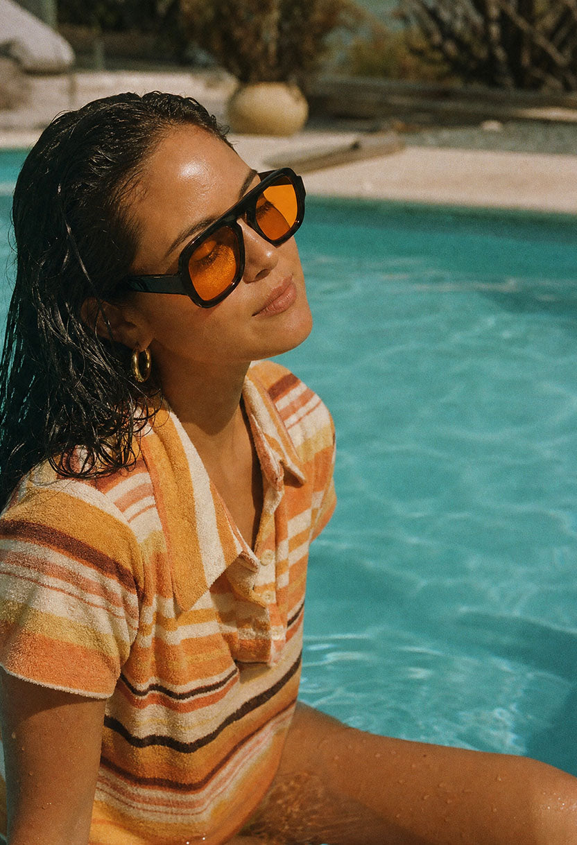 BOHEMIA Black/Orange sunglasses #color_black-orange