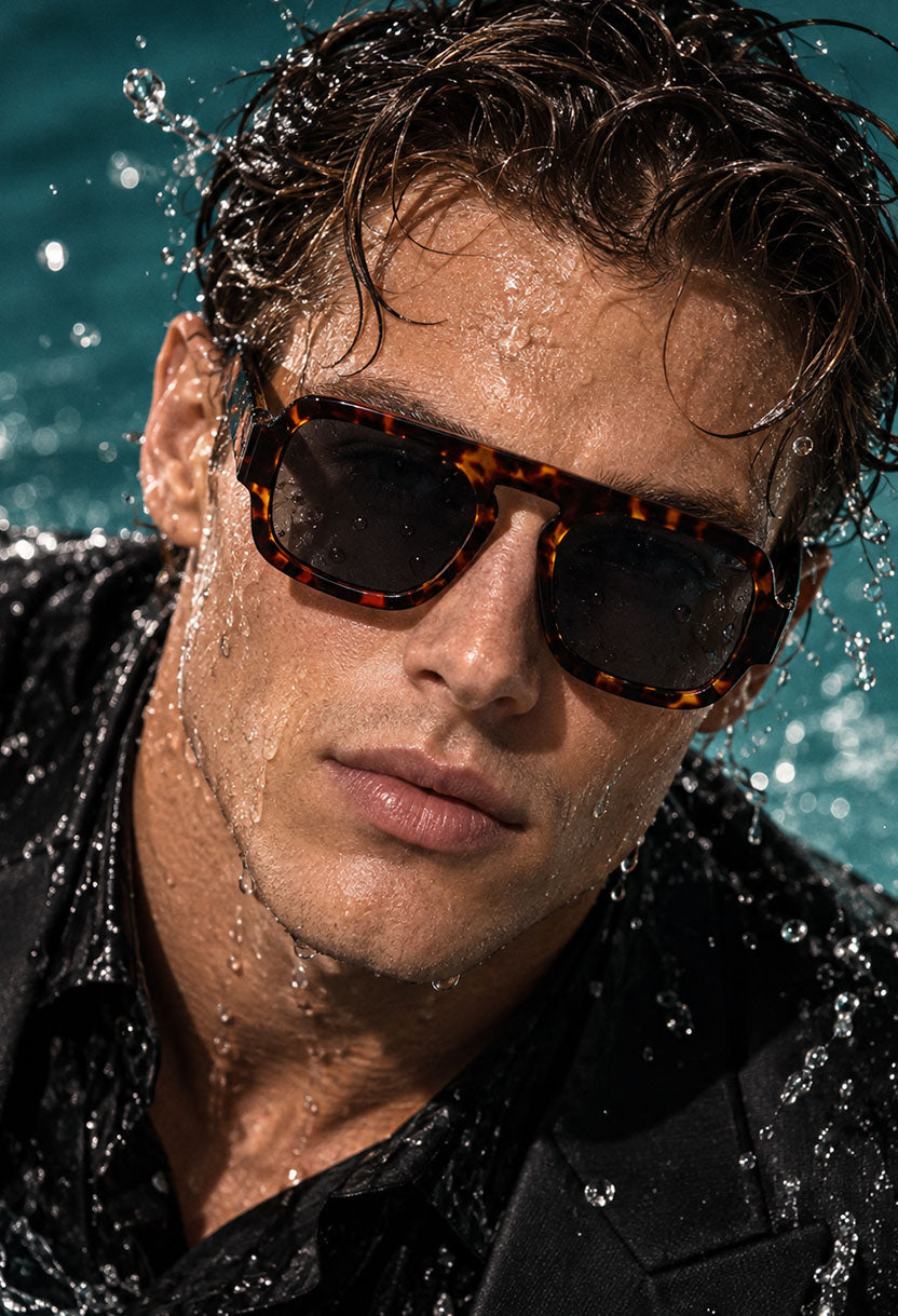 BOHEMIA Black/Leopard sunglasses #color_black-leopard