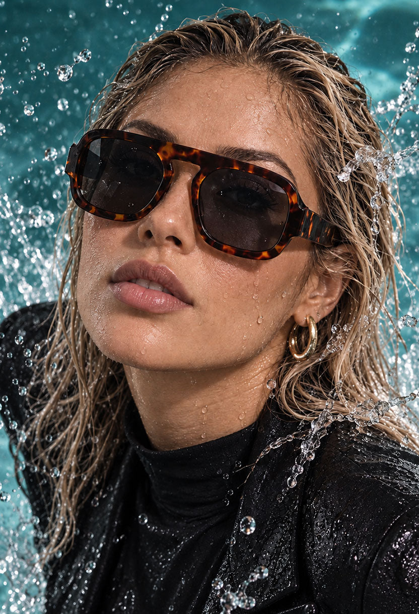 BOHEMIA Black/Leopard sunglasses #color_black-leopard