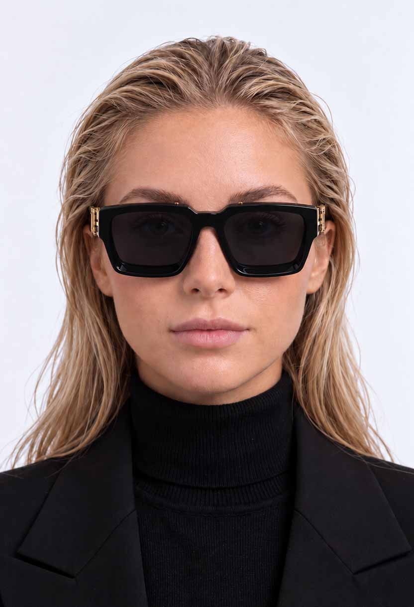 EDEN Black/Gold sunglasses #color_black-gold