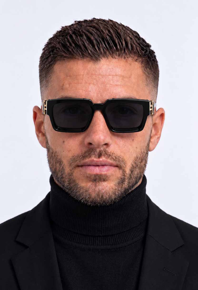 EDEN Black/Gold sunglasses #color_black-gold