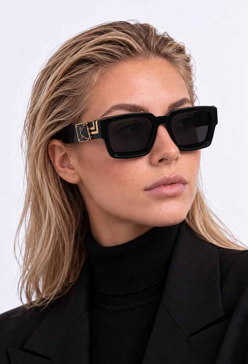 EDEN Black/Gold sunglasses #color_black-gold