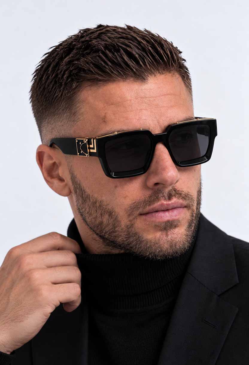 EDEN Black/Gold sunglasses #color_black-gold