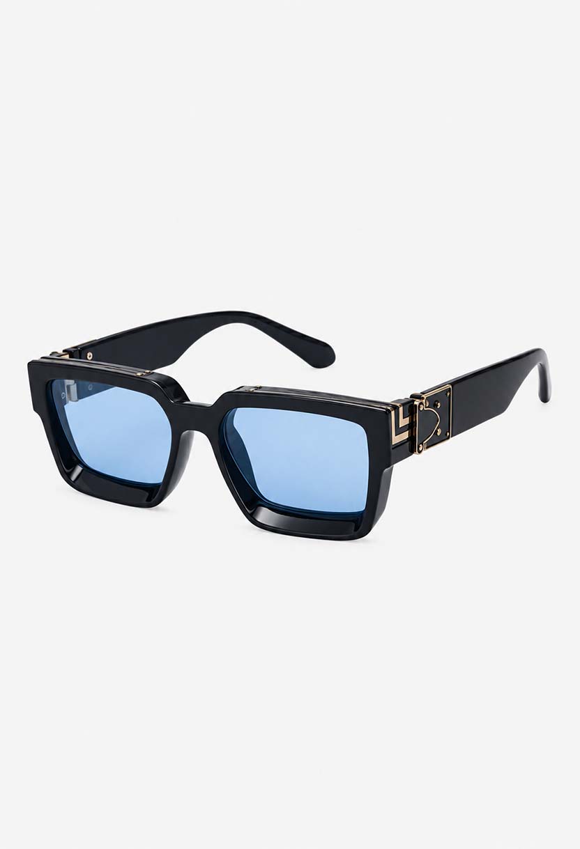 EDEN Black/Blue sunglasses #color_black-blue