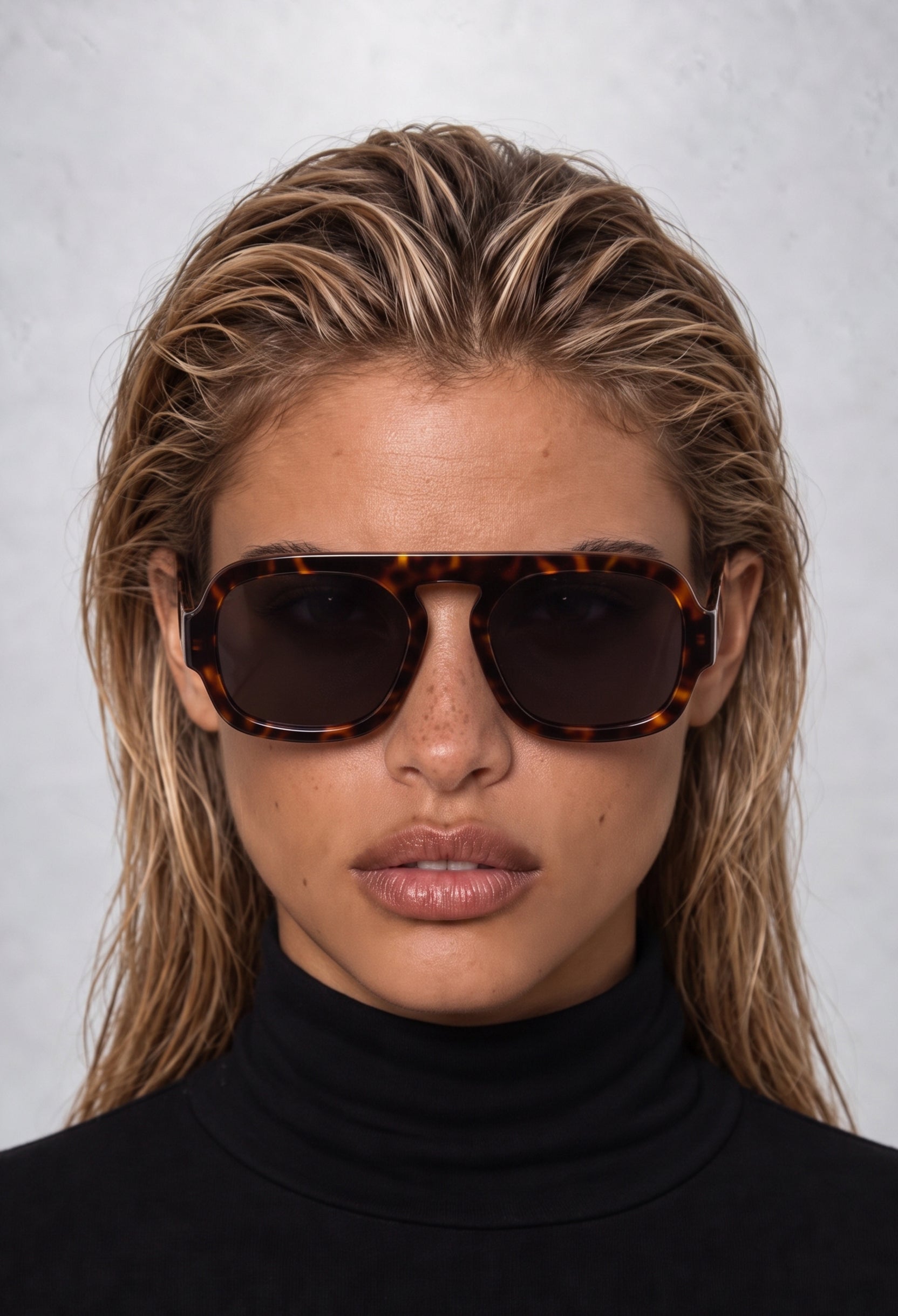 BOHEMIA Black/Leopard sunglasses #color_black-leopard