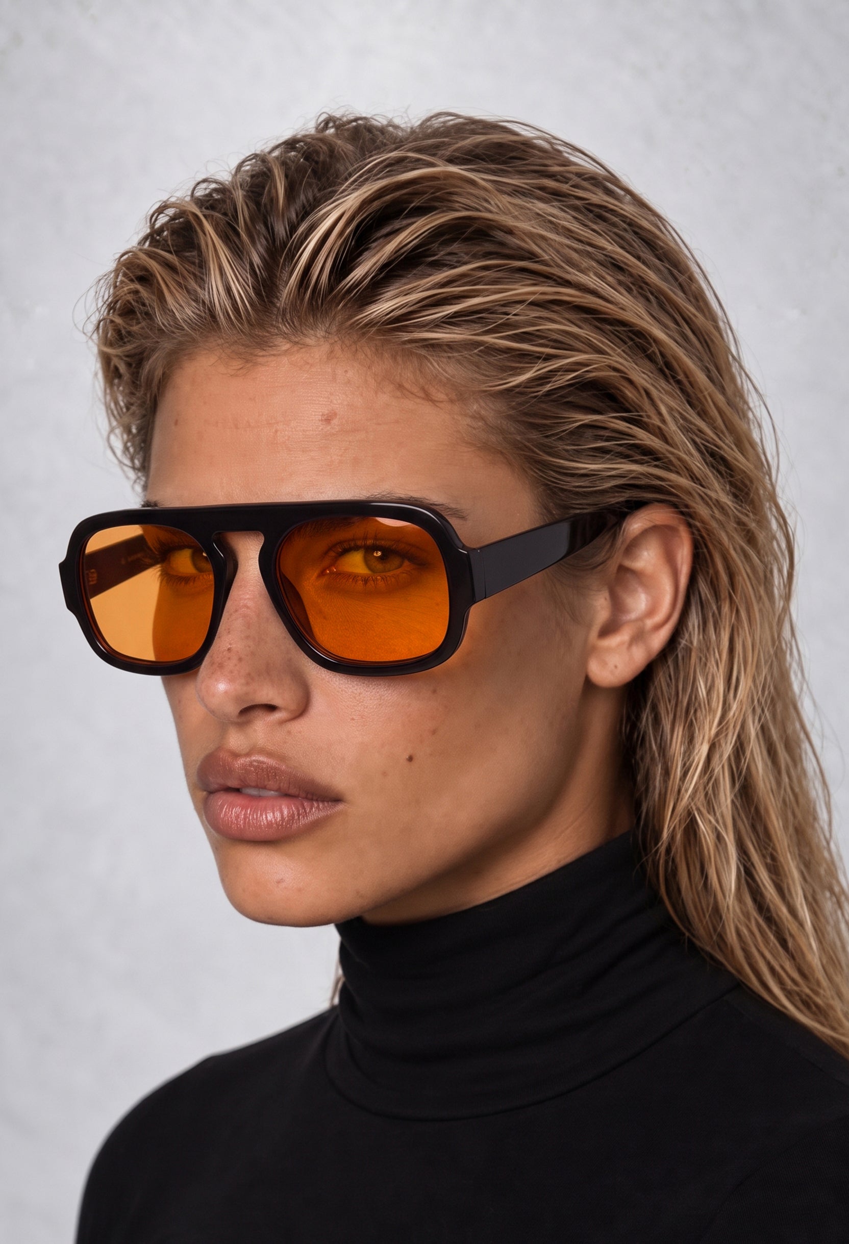 BOHEMIA Black/Orange sunglasses #color_black-orange