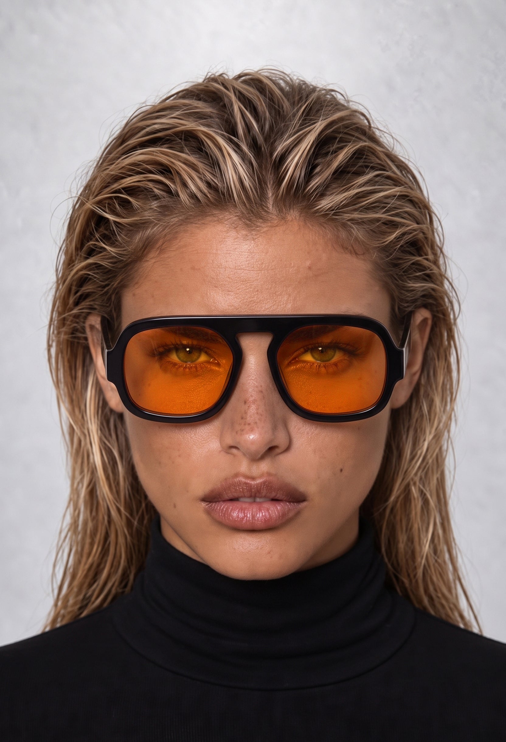 BOHEMIA Black/Orange sunglasses #color_black-orange