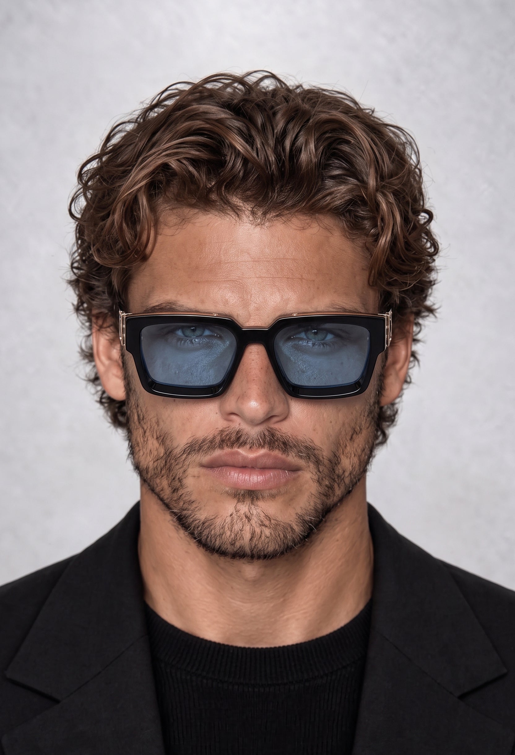 EDEN Black/Blue sunglasses #color_black-blue